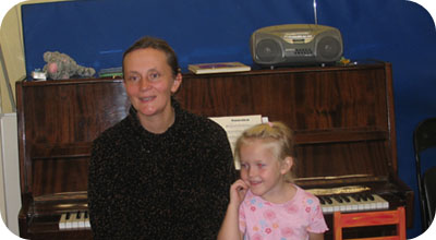 Margot Peterson koos tütar Mariga